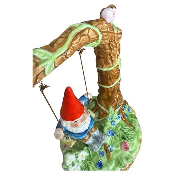 1979 Gorham Gnome on Swing Music Box – Unieboek B.V. Japan – Works – See Video - Picture 8 of 8